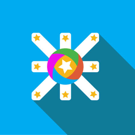 Vector icon or illustration showing advertise in flat design styleのイラスト素材