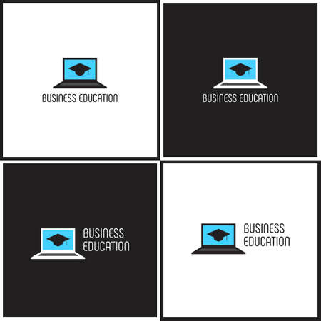 Logotype or illustration about business educationのイラスト素材