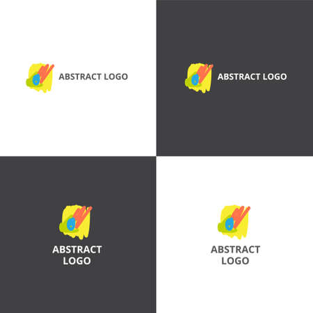 Vector logotype eps 10 in abstract styleのイラスト素材