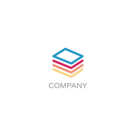 Finance documents company Logoのイラスト素材