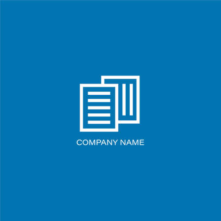 Finance documents company Logoのイラスト素材