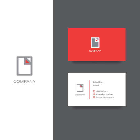 Vector eps logo about Finance documents company, Business Card Templateのイラスト素材