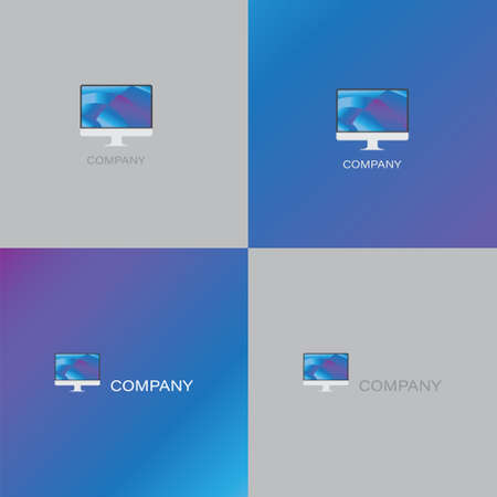 Vector eps logo for creative agency or design companyのイラスト素材