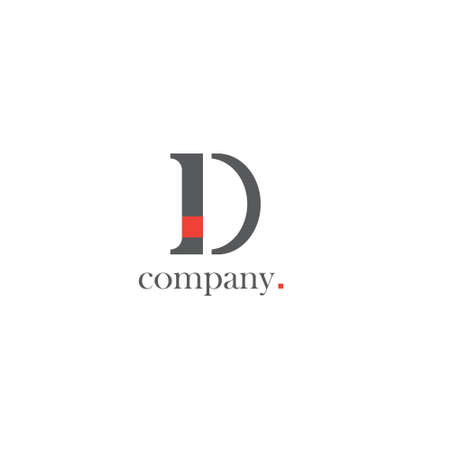 Vector logo with D letter companyのイラスト素材