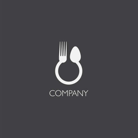 Eat, food delivery or restoraunt logoのイラスト素材