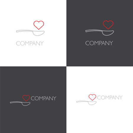 Eat, food delivery or restoraunt logoのイラスト素材