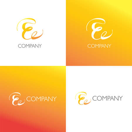 E letter company Logoのイラスト素材