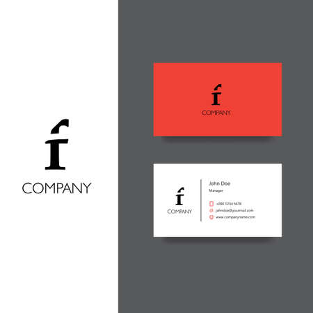 F letter company Logo and business card templateのイラスト素材