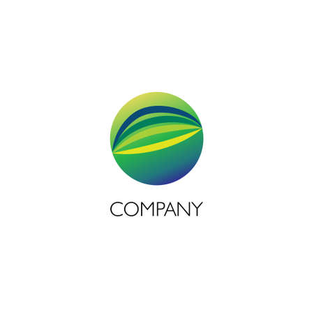 company logo with fiber illustrationのイラスト素材