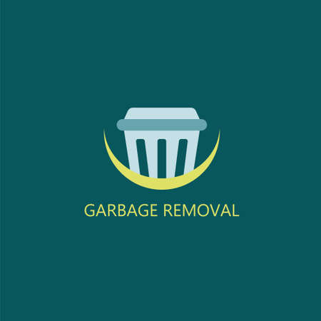Garbage removal company logoのイラスト素材
