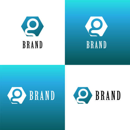 Vector eps logo with G letter companyのイラスト素材