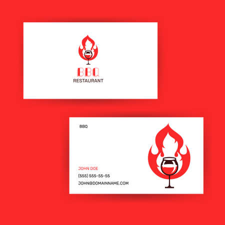 logotype design concept restaurant foodのイラスト素材