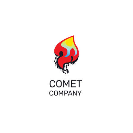 logotype design concept cometのイラスト素材