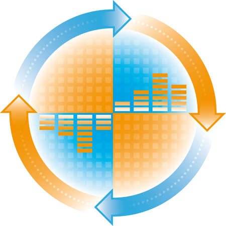 cycle arrowsのイラスト素材
