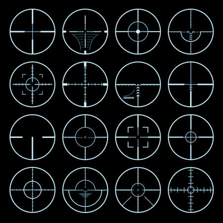 crosshairs setのイラスト素材