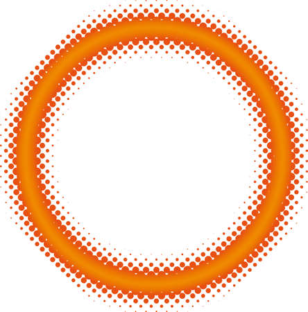 halftone frameのイラスト素材