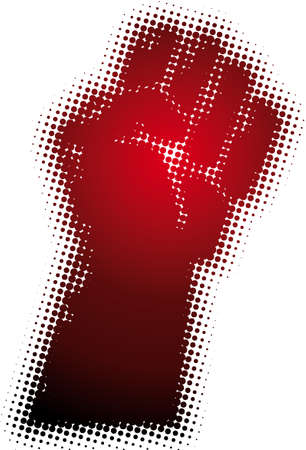 fist (from dots design series)のイラスト素材