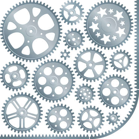 gears (vector set)のイラスト素材