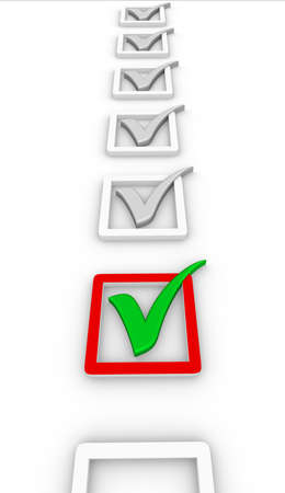 check list and green check mark Quality Controlの写真素材