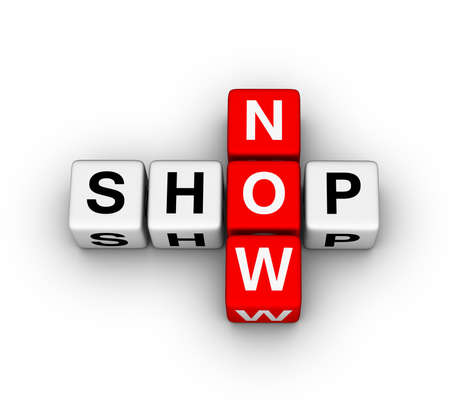 shop now label for online storeの写真素材