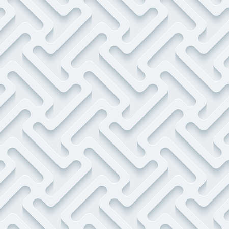 White perforated paper with cut out effect. Abstract 3d seamless background.のイラスト素材