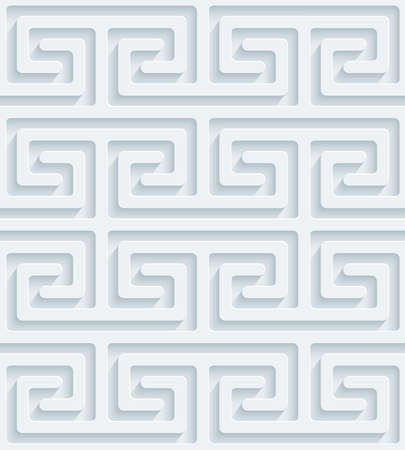 White perforated paper with cut out effect. Abstract 3d seamless background.のイラスト素材