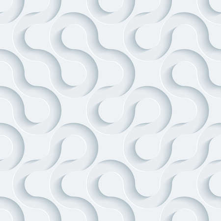 White perforated paper with cut out effect. Abstract 3d seamless background.  のイラスト素材