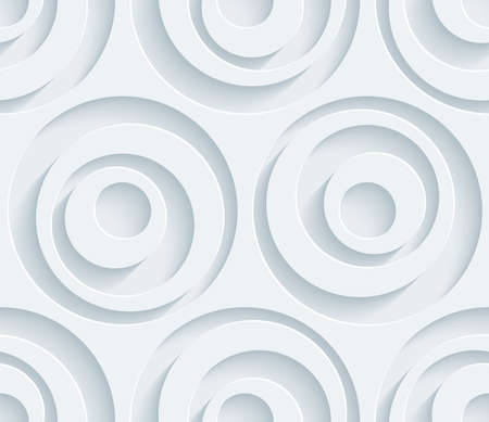 White perforated paper with cut out effect. Abstract 3d seamless background.  のイラスト素材