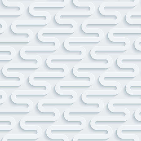 White perforated paper with cut out effect. Abstract 3d seamless background.   のイラスト素材