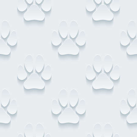 White perforated paper with cut out effect. Abstract 3d seamless background. のイラスト素材