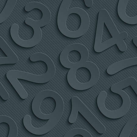 Dark perforated paper with cut out effect. Abstract 3d seamless background. Vector EPS10.のイラスト素材