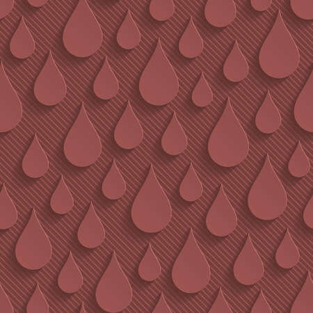 Marsala color perforated paper with cut out effect. Abstract 3d seamless background.のイラスト素材