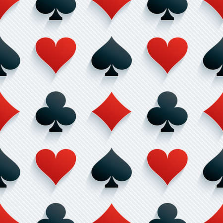 Light perforated paper with cut out effect. 3d card symbol seamless background.のイラスト素材