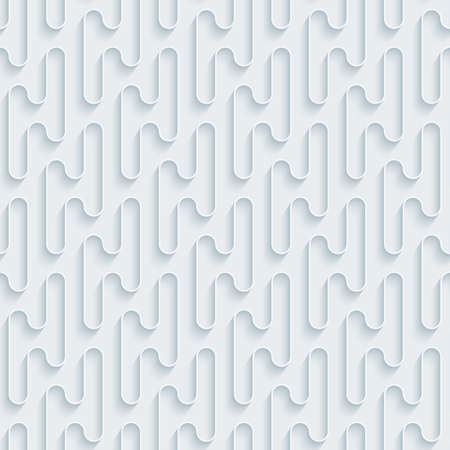 White paper with outline extrude effect. Abstract 3d seamless background. Halftone vector EPS10.のイラスト素材