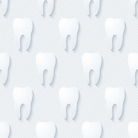 Dental walpaper. 3d seamless background. Vector EPS10.のイラスト素材