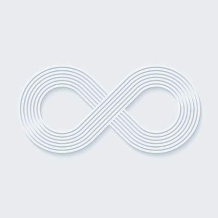 Infinity symbol. Vector EPS10.のイラスト素材