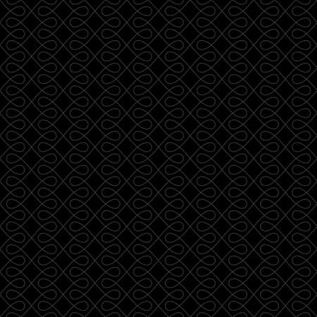 Neutral Seamless Linear Pattern. Tileable Geometric Outline Ornate. Vintage Flourish Vector Background.のイラスト素材