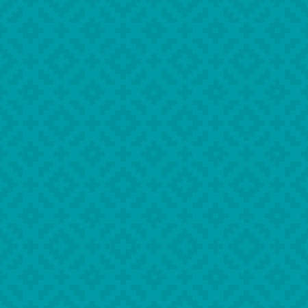 Turquoise Squares Pixel Art Pattern. Checked White Neutral Seamless Pattern for Modern Design in Flat Style. Tileable Geometric Vector Background.のイラスト素材