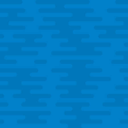 Ripple Irregular Rounded Lines Seamless Pattern. Blue tileable vector background in flat style.のイラスト素材