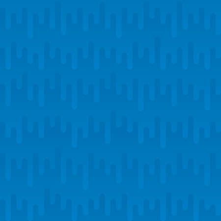 Waveform Irregular Rounded Lines Seamless Pattern. Blue tileable vector background in flat style.のイラスト素材
