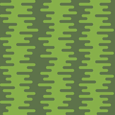 Ripple Irregular Rounded Lines Seamless Pattern. Greenery tileable vector background in flat style.のイラスト素材