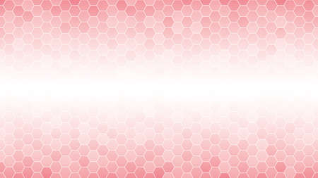 Light pink hexagonal mosaic background for business presentation. HD 16x9 vector pattern.のイラスト素材