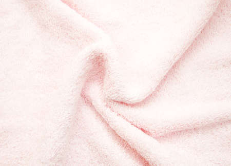 Pink bath fluffy towel - spa backgroundの写真素材