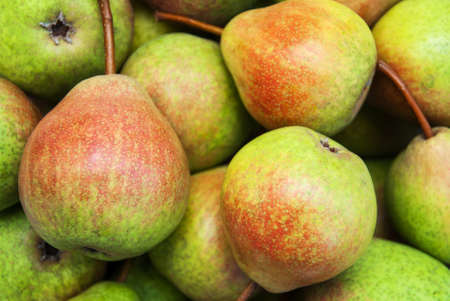 Fresh summer pears  - nature food background