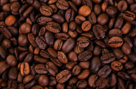 roasted coffee beans - nature food background