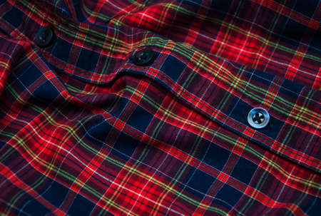 texture of the  checkered fabric pattern background