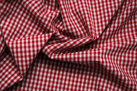 texture of the  checkered fabric pattern backgroundの写真素材
