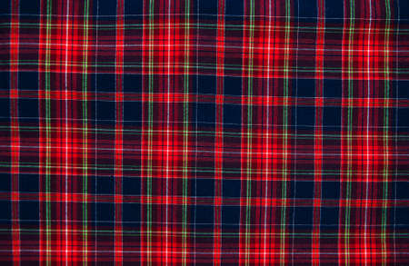 texture of the  checkered fabric pattern backgroundの写真素材