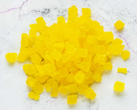 Sweet pineapple succade cubes