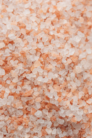 Himalayan pink salt .  Healthy food concept. Speciality salt.  Food background